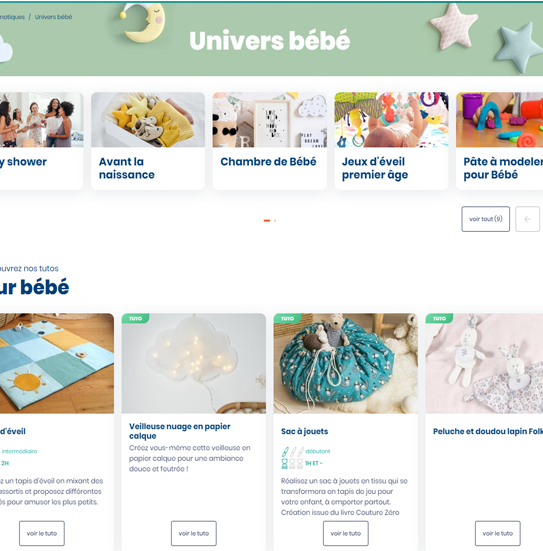 univers bébé fait par florian vinot pour cultura