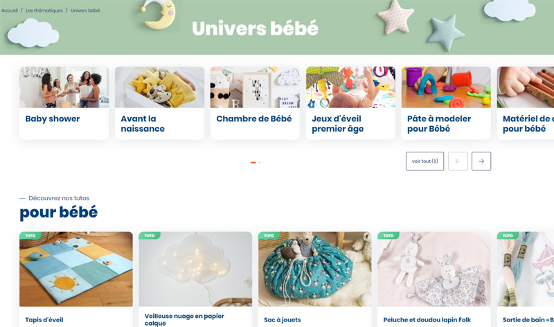 Page univers bébé cultura 